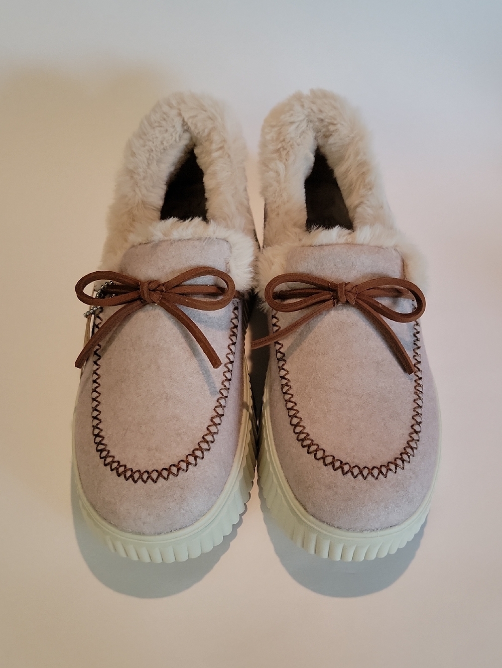 SKECHERS MOCCASIN COZY LINED SLIPPERS-COZY OJAI WITH MEMORY FOAM